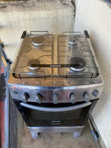 Vendo fogão inox 4 bocas
