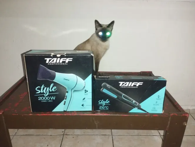 Secador de cabelo e prancha Taiff profissional 
