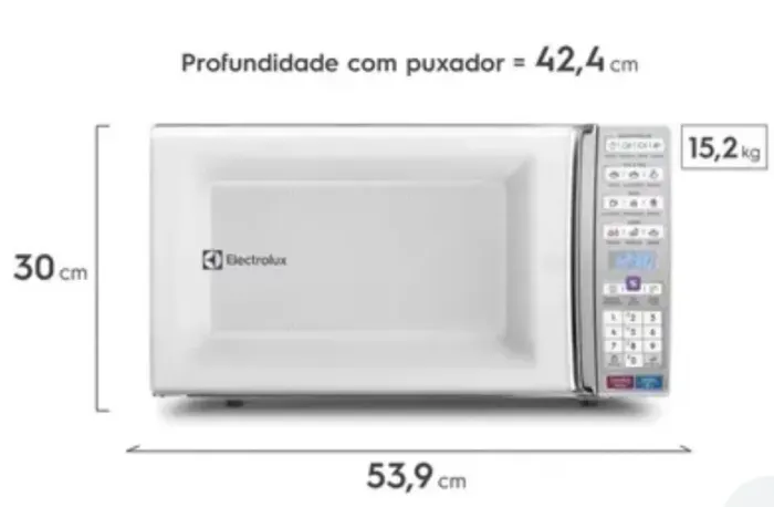 Micro-ondas Eletrolux 34L Novo