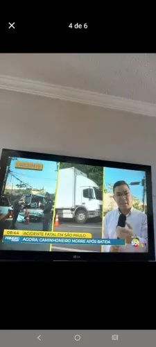 Tv LG ,43 polegadas n e smartv 650 pra ir logo 