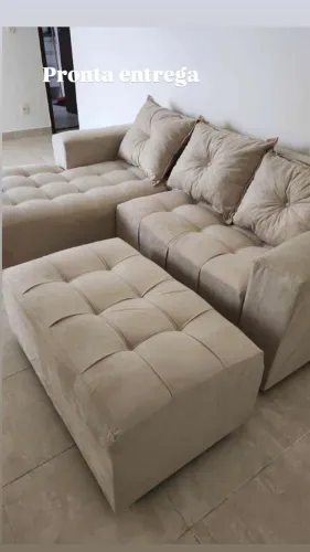 Sofá Chaise bege bege . Oferta