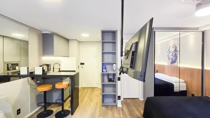 Studio Mobiliado para locação - USP P1 - ACADEPOL - BUTANTÃ - SÃO PAULO - SP