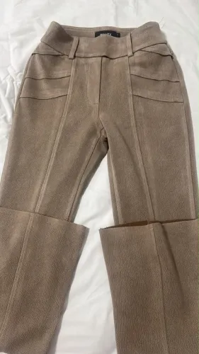 Calça Feminina Fillity Suede / Texturizada Nude / Marrom Claro - Tam P