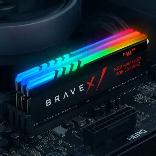 MEMÓRIA RAM GAMER DDR4 8GB 3000MHz RGB - Win Memory BRAVE X