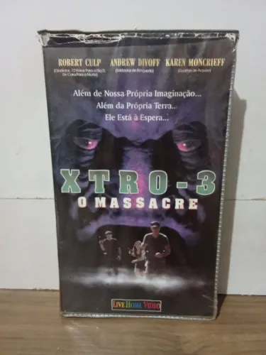 VHS filme XTRO- 3 O Massacre