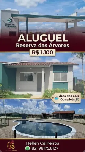 Alugo casa reserva das Árvores
