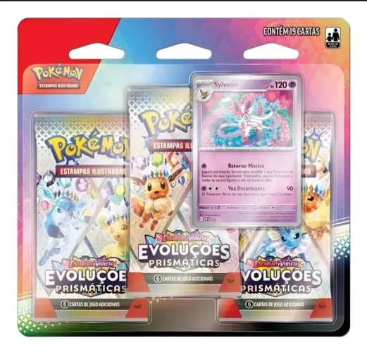 Blister triplos Evolução Prismaticas Pokémon Lacradas