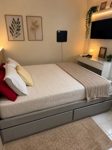 Cama casal queen ( feita todo no bloco)