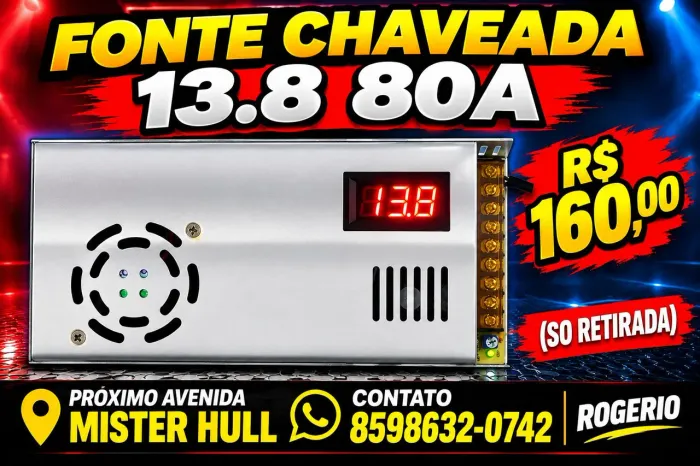 FONTE CHAVEADA 13.8 80A