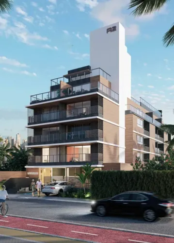Studio / Flat Cabo Branco C/29,90m² Contendo: Quarto/sala/cozinha, 01 wc social e solário