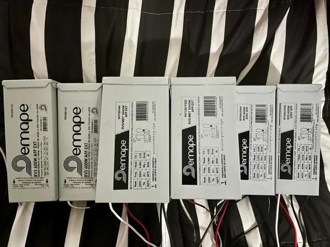 Lote Reatores Demape - 2 Unidades 1000w Misto + 2 Unidades 600w Sódio 220v