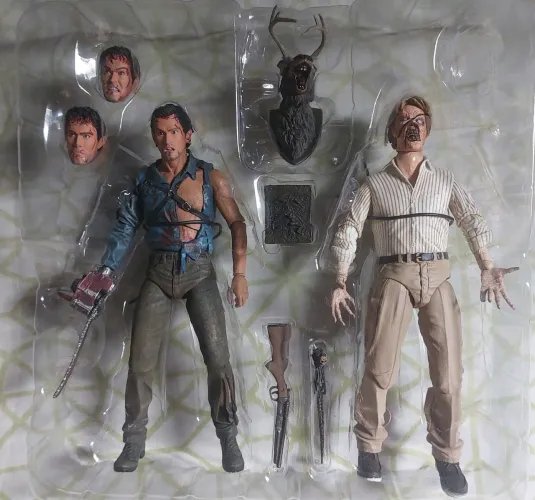 Boneco evil dead, ash e Ed.