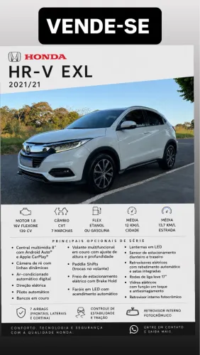 Honda HR-V EXL 1.8 Flexone 16V 5P Aut. 2021
