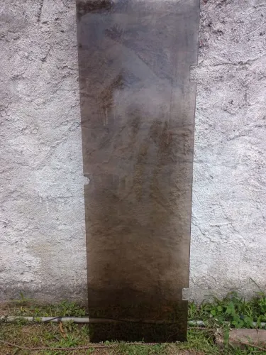 Porta de vidro fume usada