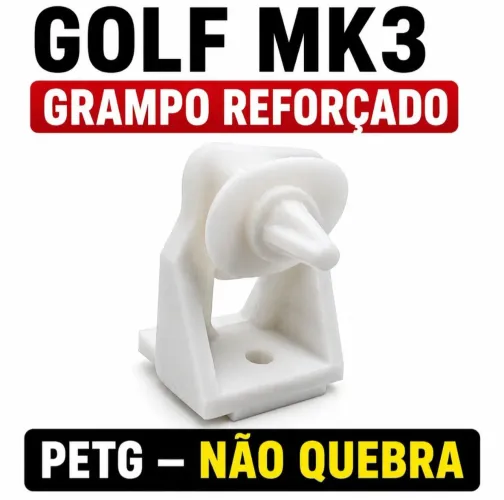 Kit 12 Grampos Forro Porta Golf MK3 PETG Reforçado Alta Resistência Fixação