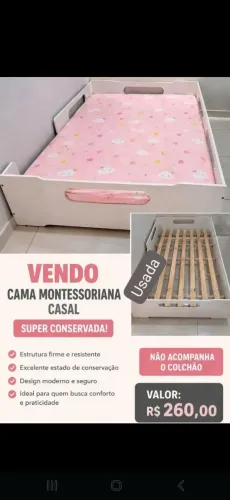 Cama montessoriana Casal sem colchão