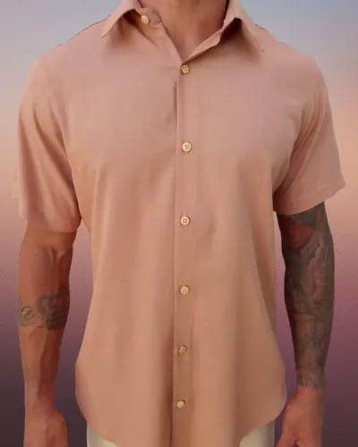 Camisas manga curta lisas