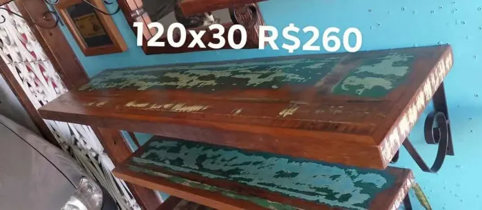 PRATELEIRA RUSTICA 120x30