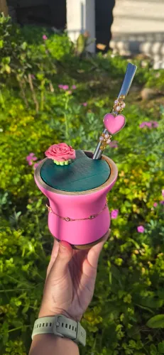 Bomba Decorada coração rosa