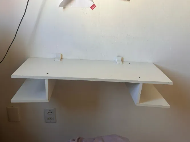 Escrivaninha Suspensa Trabalho Estudo Infantil Home Office Suporte Computador Compacta