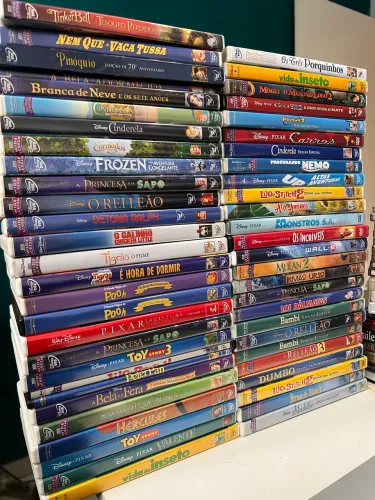 DVDs Disney Clássicos Eras Raros Princesas