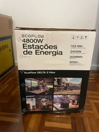 Estação De Energia EcoFlow Delta 2 Max 2400W ZERADA Na Caixa
