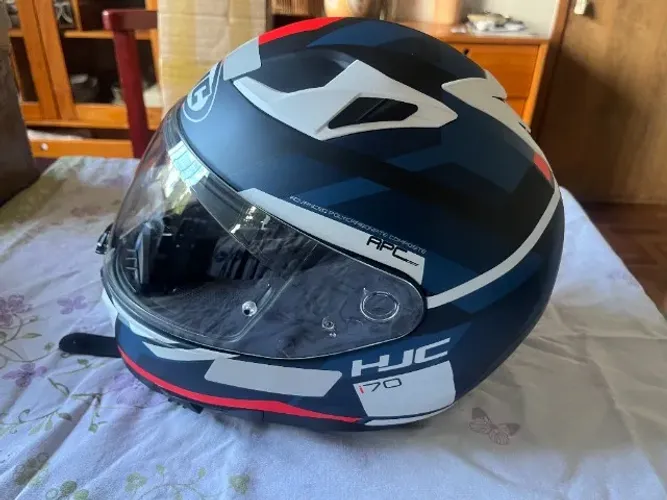 Capacete Hjc I70 Elim Azul E Vermelho 56