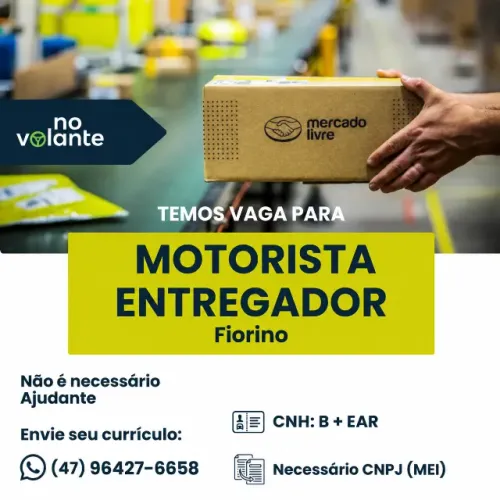 Vaga motorista CNH B