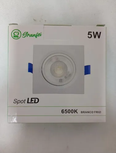 Kit 5 spot LED de embutir