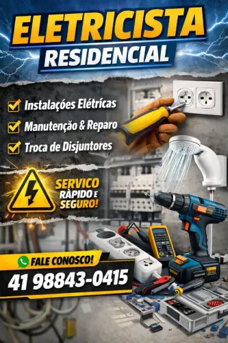 Eletricista atende Curitiba e região 