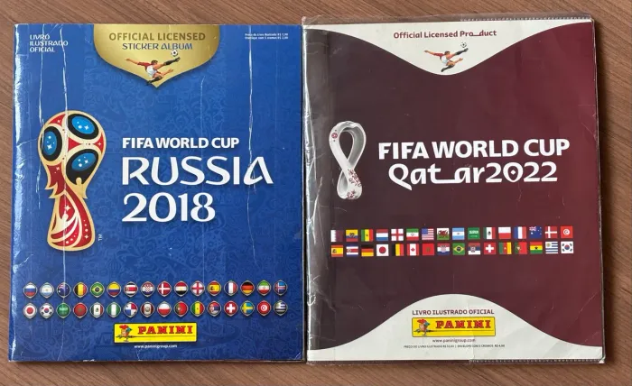 Álbum da Copa 2018 e 2022 - COMPLETOS