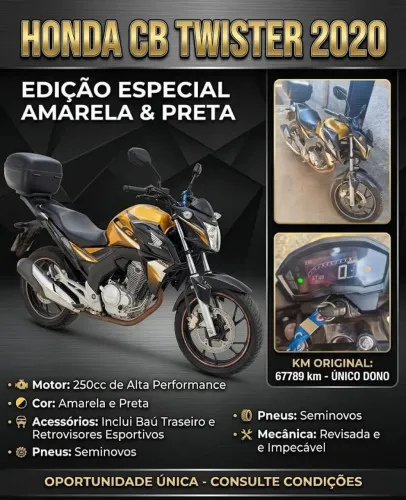 CB Twister 250 Ano 2020
