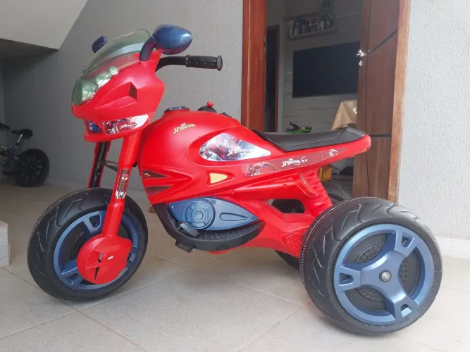 Moto Elétrica 12v Infantil Homem Aranha