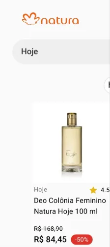 Colônia Hoje feminina Natura