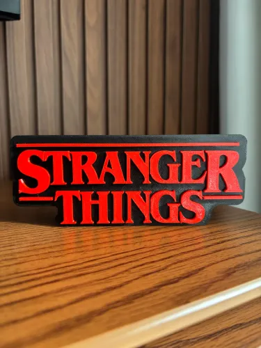 Letreiro Stranger Things Placa nome decorativo