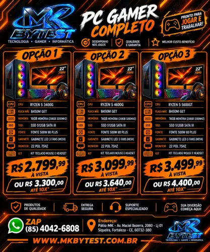 PC GAMER COMPOLETO 5 3400G