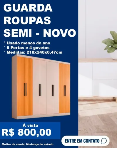 Guarda roupa 8 portas