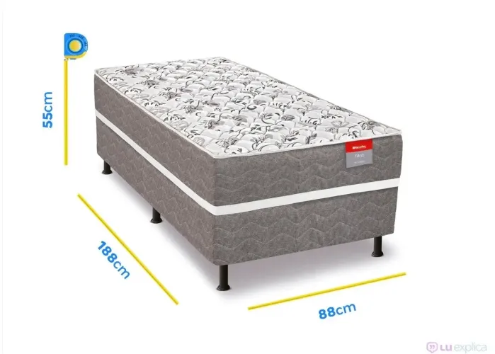 Cama de solteiro semi nova
