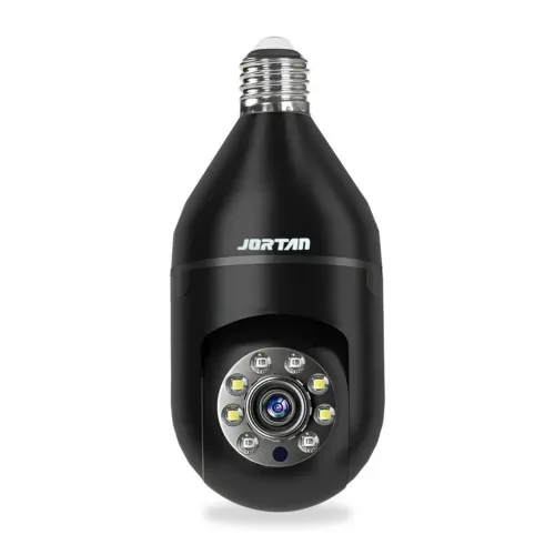 Camera lampada preta yoosee wifi filmadora 360