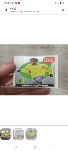 Figurinha Vinícius Junior prata