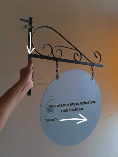 Letreiro placa para lanchonete
