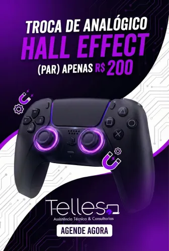 Troca de Analógico por Hall Effect (Anti-Drift)