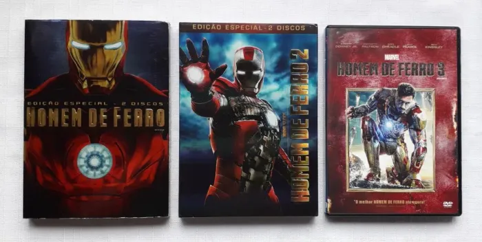 Dvd Trilogia Homem de Ferro (original)