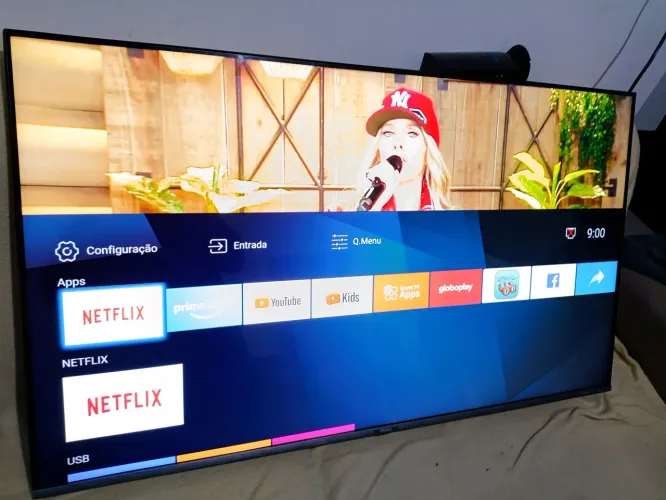 Tv Philco ,55 polegadas 4k borda infinita 