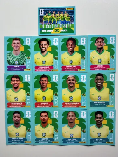 Figurinhas da Copa do Mundo 2026 - Figurinhas da Seleção Brasileira