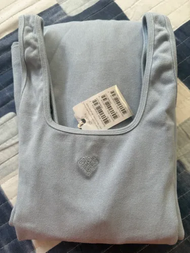 Vestido mídi Evangeline Azul, TAM-P novo na etiqueta,preço fixo.