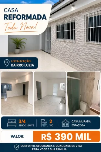 Casa à venda Bairro Luzia
