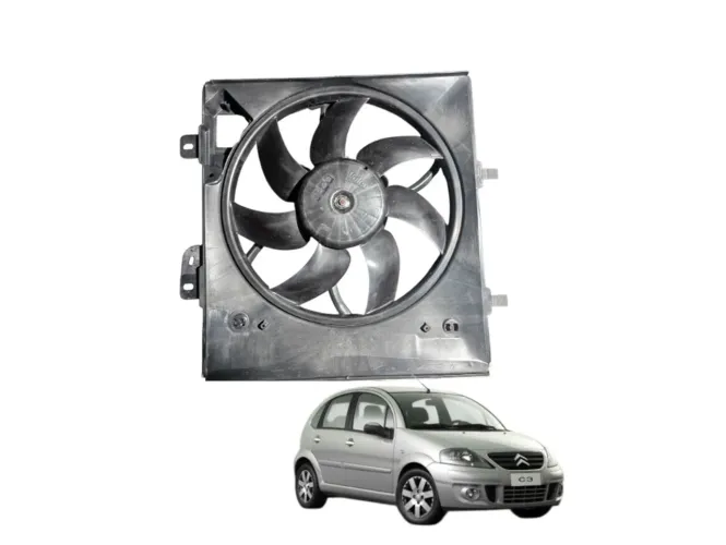 Ventoinha Radiador Eletroventilador Citroen C3 2011 2017