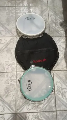 Instrumento de percussão pandeiro profissional