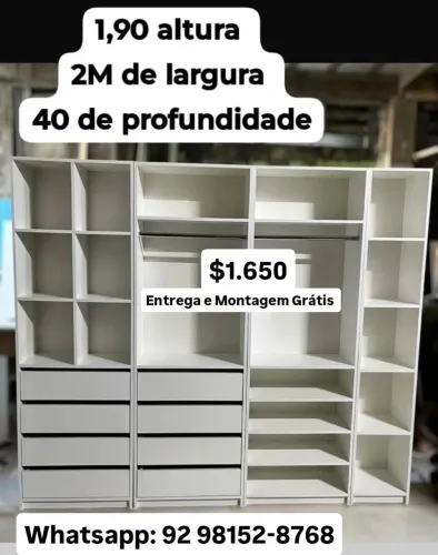 Closet Planejado 40 profundidade
